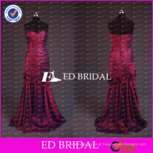 ED Bridal Elegant Sweetheart Mermaid Wine Red Taffeta Longo Mãe Do Vestido Noiva Para Lady 2017